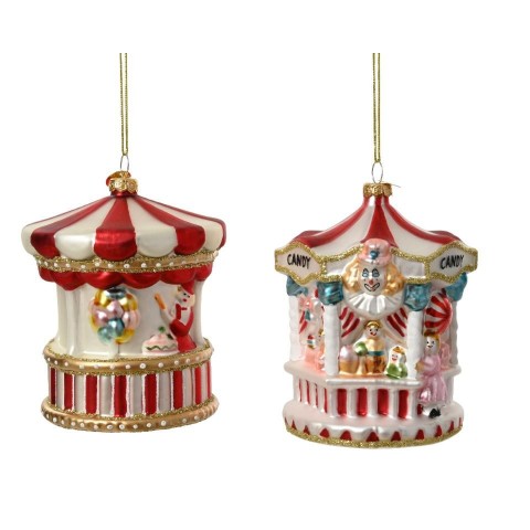 PENDENTE VETRO H.12CM. GIOSTRA 2 ASSORTITI